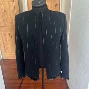 ST.JOHN Evenings Wool Blend black Jacket size 2.